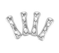 Sewroro 4 Pièces Perles Intercalaires Cuivre Double Trou pour Bracelet Diy Accessoires Bijoux Faits Main Compatibles avec Divers Cordon