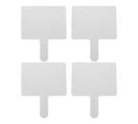 Sewroro 4 Pièces Tableau Blanc Effaçable à Sec Poignée en Plastique, Cycles Illimités D'effacement, pour Jeux Éducatifs et Sessions de Mathématiques et Anglais