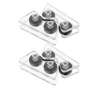 Sewroro 4 Pièces Vérificateur de Rectitude Structure Grosse Roue pour | Acrylique, Sensibilité Avancée et Support Stable, Retour Rapide pour Détection Précise en Club