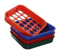 Sewroro 4 Plateaux De Tri De Pièces De Monnaie Compteurs De Pièces De Couleur en Plastique Plateaux De Changement De Couleur De 25 Cents