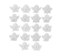 Sewroro 40 Pièces Cas de téléphone mobile baroque pour l'artisanat chérubin Accessoire décorations d'ange tout petit clé 3d charme de téléphone ange trousses mignon mariage résine blanche