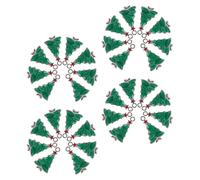 Sewroro 40 Pièces Pendentifs Sapin de Noël Émaillé Vert pour Bijoux DIY Breloques Bracelet Boucle Oreille Collier Accessoires de Création Festive