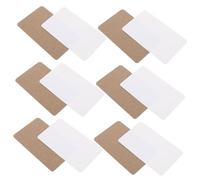 Sewroro 400 Pièces Cartes Aquarelle Vierges Cardstock pour DIY Graffiti Cartes et Messages Format Compact Papier Kraft et Blanc pour Classe Maison et Bureau