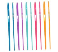 Sewroro 5 Ensembles Long Elastic Threader for Sewing Durable Thread Rubber Tool for Crafting Quilting and Elastic Band Threading DIY Projects