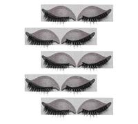 Sewroro 5 Paires de Patchs Autocollants pour Cils Fard à Paupières Maquillage Yeux Facile à Appliquer Patchs Fard à Paupières sans Bavure Kit Express pour Fêtes et Halloween