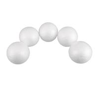 Sewroro 5 Pièces Boules Mousse à Peindre Globe Blanc Vide pour Loisirs Créatifs Modèle DIY pour Projets Scolaires et Décorations Maison