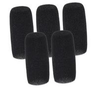 Sewroro 5 Pièces Coffret de Housses Vent Mousse pour Microphone Protection Vent Bruit pour Enregistrements Conférences et Présentations Accessoires Karaoke