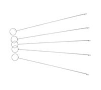 Sewroro 5 Pièces Crochet à Boucle Acier Inoxydable Passe Fils avec Verrou pour Couture Outil Polyvalent pour Vêtements Pantalons Projets de Bricolage
