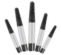 Sewroro 5 pièces Extracteur Vis Cassée Acier Robuste Outil Compact pour Retirer Vis Endommagées et Goujons Kit Portable Pratique pour Usage Mécanique et Automobile