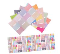 Sewroro 5 Pièces Onglets Index Autocollants Inscriptibles pour Planificateurs et Cahiers Marque Pages Mensuels Auto Adhésifs Notes Divisoires avec Prise de Couleurs Pastel et Arc Ciel