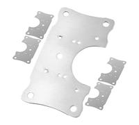Sewroro 5 pièces Plaque de Réparation Charnière Cuisine Plaque de Renfort Robuste pour Portes Darmoire Support Antirouille pour Charnières Kit de Réparation pour Meubles de Cuisine