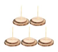 Sewroro 5 Pièces Socle de Sapin de Noël en Bois Beige pour Arbre
