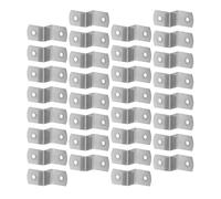 Sewroro 50 Clips en Z Argentés pour Cadres Photo Fixations Robustes en Métal pour Encadrement Intérieur et Extérieur Supports Polyvalents pour Toiles et Étagères