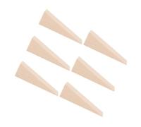 Sewroro 6 pièces Butee de Porte Bois Antidérapante avec Design Chevron Stoppeur de Porte Bois pour Maison et Bureau