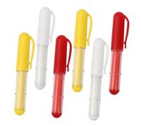 Sewroro 6 Pièces Craie Marqueur Tissu Stylos Avec Capuchons Remplaçables Pour Couture Patchwork Bricolage Et Broderie