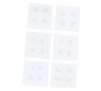 Sewroro 6 pièces Moules Silicone Mini pour Boucles Doreilles DIY Moulage Artisanat Flexible et Réutilisable pour Bijoux et Ornements Suspendus