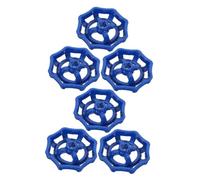 Sewroro 6 pièces Poignées Robinet Métal Rondes pour Extérieur Volant Vanne Réglable pour Tuyau Eau Camping Remplacement Volant Soupape et Vanne Robinet Manuel