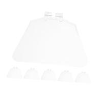 Sewroro 6 Pièces Shields de Protection pour Meuleuse Établi Couvercles Transparants Résistants Chaleur Protection Oculaire Courbée Facile à Installer pour Accessoires Outils Électriques
