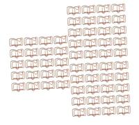 Sewroro 60 Pièces Pinces Papier Forme de Clips Marque Pages Décoratifs Roses Dorés Accessoires Bureau pour Notes Photos et Documents