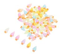 Sewroro 72 Pièces Décorations de Noël Sapin Miniature Lumineux en Résine | Surface Lisse, Stable Bureau, Ne Se Déforme Pas Facilement Couleur Aléatoire