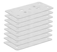 Sewroro 8 Pièces Fiche de réparation de porte d'armoire renforcement plaques de remplissage de trou de porte verrou porte plaque renforcée de porte plaque de sécurité à pêne dormant
