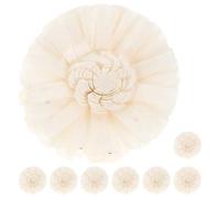 Sewroro 8 Pièces Fleur Diffuseur Décorative Chrysanthème Beige en Papier | , Senteur de Fleur Solide, Style Réaliste, pour Maison et Décoration, Recharge D'arôme