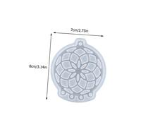 Sewroro 8 pièces Moule Silicone pour Attrape DIY Moule Pendentif Mural Plume Souple Déformé pour Décoration Epoxy