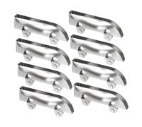 Sewroro 8 pièces Roulettes pour Porte Coulissante Verre Galets Acier Inoxydable Antirouille pour Placards Meubles et Vitrines Roulettes Silencieuses et Stables Kit Quincaillerie pour