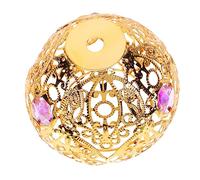 Sewroro Abat Jour Décoratif Doré Couvercle de Lampe Élégant pour Chambre et Salon Accessoire de Décoration avec Motif Délicat Facile à Installer et Pratique à Utiliser