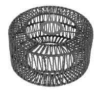 Sewroro Abat-jour en Corde de Paille Tissée pour Lampe E27, Texture Douce sans Bavures, Structure Tissée, pour Lampe Suspendue et Remplacement, Taille S