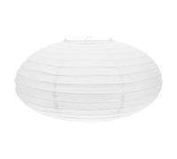 Sewroro Abat-Jour en Papier Blanc pour Plafonnier, Lanterne en Papier Pliable Non Peinte à Monter Soi-même, Idéale pour La Décoration de La Maison Ou d'un Mariage, 40 X 22 Cm