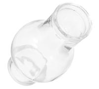 Sewroro Abat-Jour en Verre Transparent pour Lampe à Huile Vintage Cheminée Courte Résistante à la Chaleur Vent Pièce de Remplacement pour Lampe à Pétrole Éclairage D’Appoint Mariage et