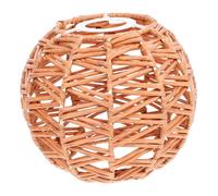 Sewroro Abat-jour Imitation Rotin Plastique Tissé Plafonnier Suspendu pour Salle à Manger et Salon Décoration Naturelle et Artisanale Adapté Cuisine et Couloir