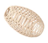 Sewroro Abat-jour Papier Corde Imitation Rotin Suspension Luminaire Naturelle pour Décoration Intérieure Facile à Installer Style Chinois Contemporain Ambiance Chaleureuse pour Salon et