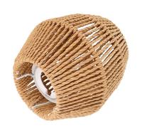 Sewroro Abat Jour Papier Tressé pour Lampe Suspendue Style Rétro Couverture Lumineuse Papier Décoration Chaleureuse pour Maison et Salon