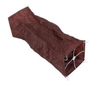 Sewroro Abat-Jour Pliable Japonais Minimaliste En Papier Texturé Abat-Jour En Papier Plissé Marron