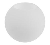 Sewroro Abat-jour Suspendu pour Lampe de Table Suspendre Réduit L'éblouissement à Double Trou en Verre Blanc Laiteux Forme Sphérique Ronde, Bord Plat, Décoration Minimaliste