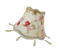 Sewroro Abat Jour Tissu Vintage Forme de Fleur Remplacement Décoratif pour Lampes de Chambre Style Européen et Facile à Installer