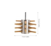Sewroro Accessoire de Plumeuse à Volailles en Acier Inoxydable 18 Doigts Plumeuse Électrique Portable pour Poulets Canards et Oies Matériel de Transformation de Viande pour Usage