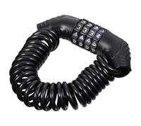 Sewroro Antivol de Vélo à Code, Câble Antivol pour Casque, Câble Acier Abs Noir, Verrouillage et Déverrouillage Faciles, Réglage Rapide du Code, pour Casque de Vélo et Bagages de Voyage