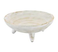 Sewroro Assiette à Sauce Tripode en Poterie Brute Blanche Plat d'Assaisonnement Japonerie pour Maison et Restaurant Assiette à Tremper 3 Pieds pour Condiments et Apéritifs Vaisselle