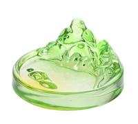 Sewroro Assiette Verre Ronde pour Encre Plateau Multifonctionnel avec Repose-pinceau Bol à Encre pour Calligraphie Chinoise et Peinture Aquarelle Support Élégant pour Pinceaux de Peinture