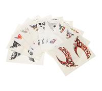 Sewroro Autocollants Adhésifs pour Eyeliner et Fards à Paupières 10 Paires Mixtes Maquillage Temporaire pour Yeux Tatouages Temporaires Halloween Cosplay et Soirées Festives