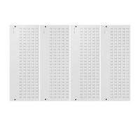 Sewroro Autocollants Numérotés pour Vernis à Ongles 4 Feuilles Autocollantes Résistantes et Solide Étiquettes Chiffres pour Organisation Manucure et Inventaire Professionnel