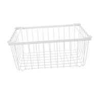Sewroro Bac De Rangement Métal Pour Congélateur Panier Métallique Avec Poignées Pliantes Organisation Facile Des Aliments Et Viandes