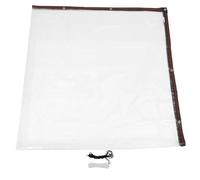 Sewroro Bâche en Plastique PE pour Poulailler avec Attache Câble, Couverture Isolante Anti-déchirure pour Cages à Poulets, Installation Facile, Protection Complète Hiver Extérieur