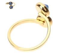 Sewroro Bague Confortable Œil Maléfique pour Femmes Ajustable en Alliage Style Vintage Élégant et Adaptée Plupart des Tailles, Port Quotidien ou Noël