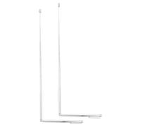 Sewroro Baguette de Détection d'eau Télescopique en Acier Inoxydable Baguette de Sourcier en L Tiges Rétractables Boîte de Rangement Outil de Mesure pour Géobiologie et Feng Shui