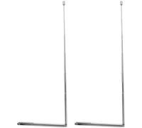 Sewroro Baguettes de Sourcier Télescopiques en Acier Inoxydable Lot de 2 Pièces Outils Divinatoires d'Extérieur pour Détection d'eau Légères et Résistantes pour Sourcier Professionnel