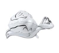 Sewroro Ballon Colombe 4D en Aluminium Blanc Ballon Pigeon pour Décoration de Fête Mariage et Cérémonie Gonflable Accessoire Photo et Décoration Festive